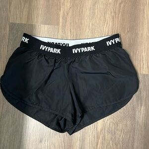 IVY PARK Lined Black Athletic Shorts
